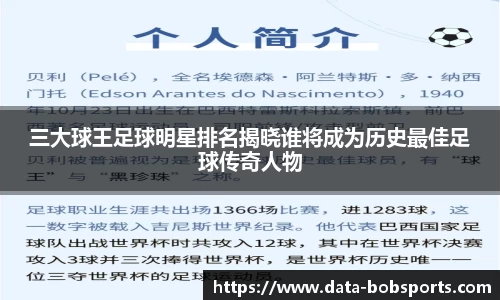 三大球王足球明星排名揭晓谁将成为历史最佳足球传奇人物